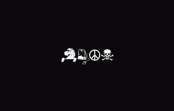 Death, horse, tea, the world, Tricks third