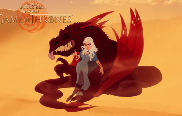 Picture dragon, game of thrones, Daenerys Targaryen, fan art