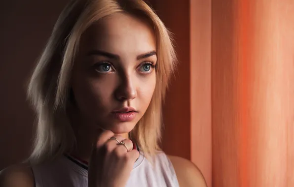 Face, pose, portrait, makeup, hairstyle, blonde, beauty, Lyudmila Maksimova