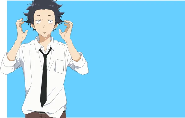 Look, background, guy, You no Katachi, Form voice