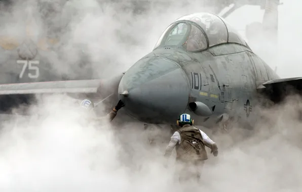 Picture smoke, Fighter, the carrier