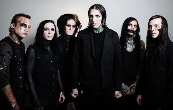 Picture metalcore, post-hardcore, Motionless In White
