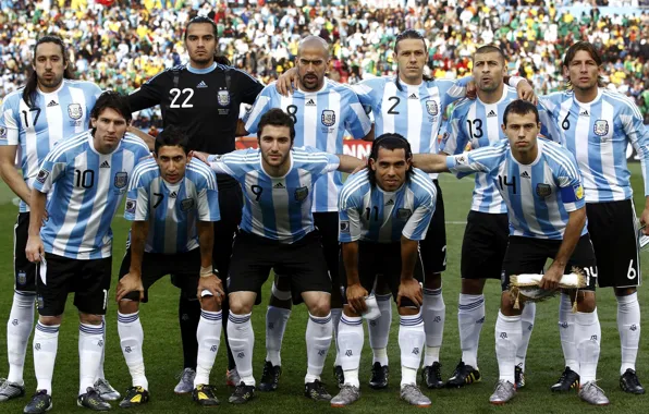 Photo, Field, Grass, Sport, World, 2010, South Africa, Argentina