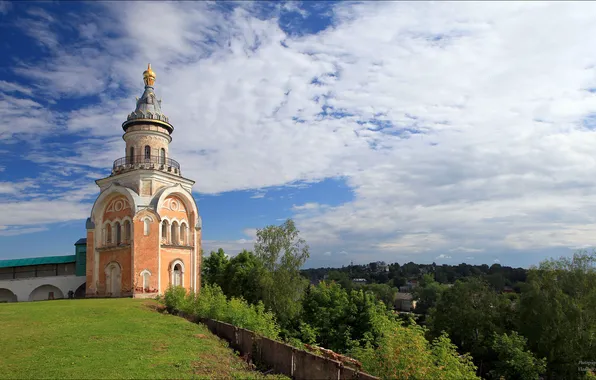 Picture temple, Homeland, Torzhok, The Boris and Gleb monastery