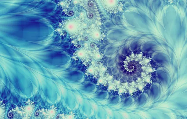 Purple, abstraction, blue, pattern, spiral, fractal, ornament, turquoise