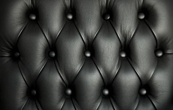 Wall Mural Black leather upholstery texture 