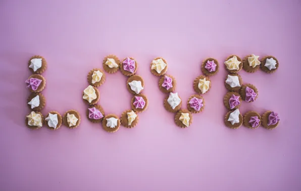 Love, holiday, cookies, Valentine's Day, meringue