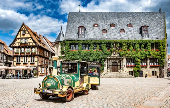 Picture Germany, Quedlinburg, town square