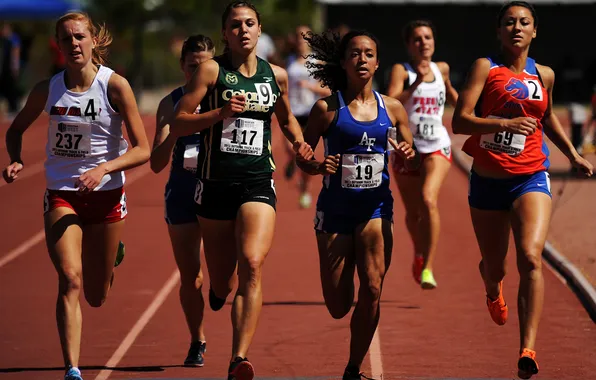 Picture girls, running, athletics