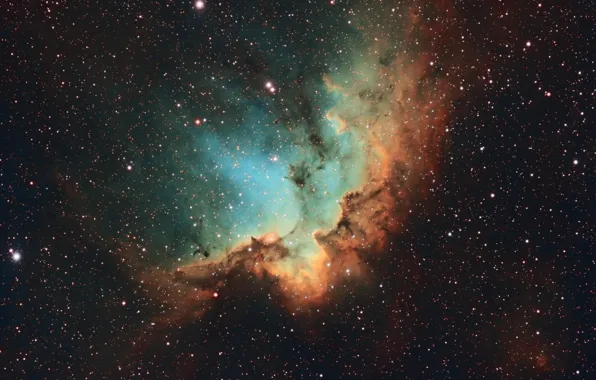 Space, stars, Wizard Nebula, NGC 7380