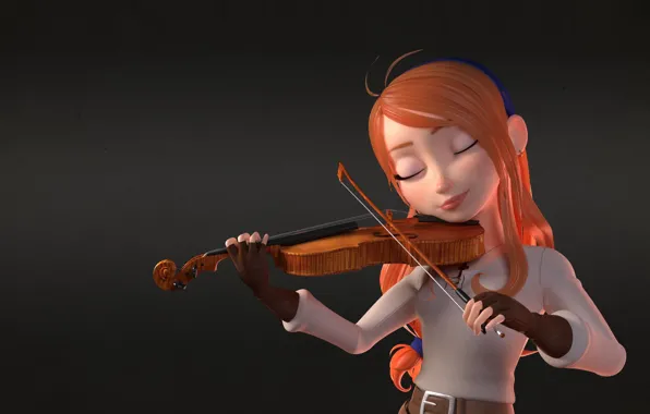 Girl, violin, art, violinist, Helena, Antonio Mello
