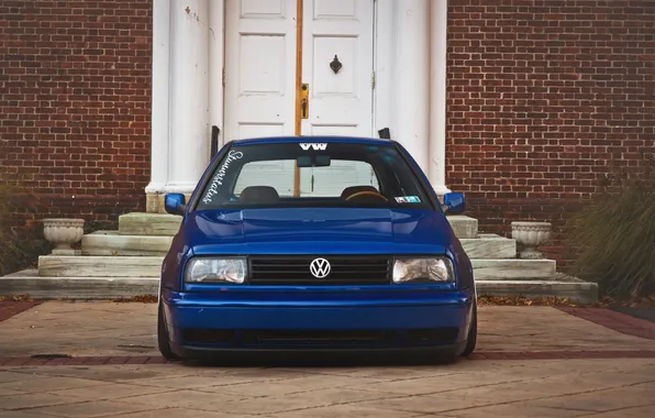 Blue, Volkswagen, before, Golf, golf, blue, Volkswagen, MK3