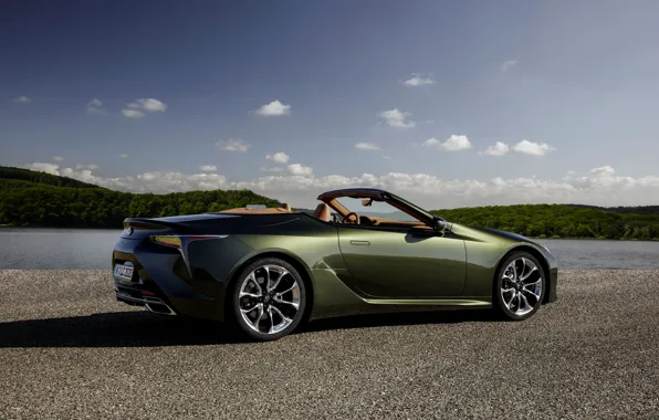 Picture Lexus, convertible, side view, 2021, LC 500 Convertible