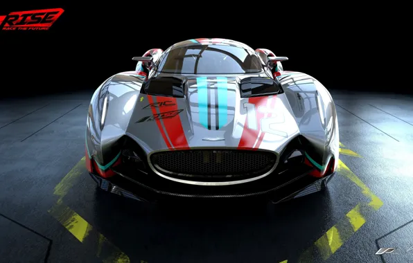 Car, wallpaper, silver, sport, red, game, supercar, design