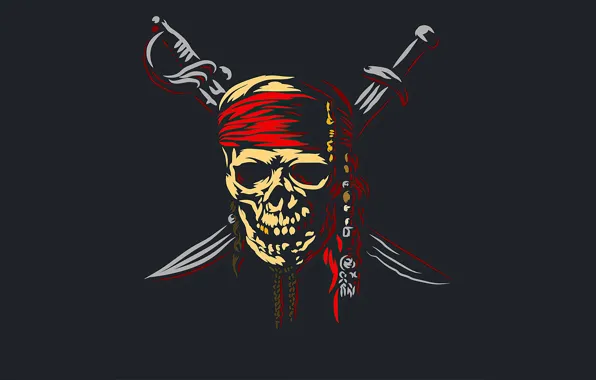 Skull, Knives, Pirate