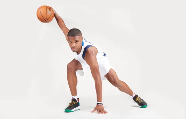 Picture pose, white background, USA, NBA, NBA, Portland Trail Blazers, Portland Trail Blazers, Dennis Smith