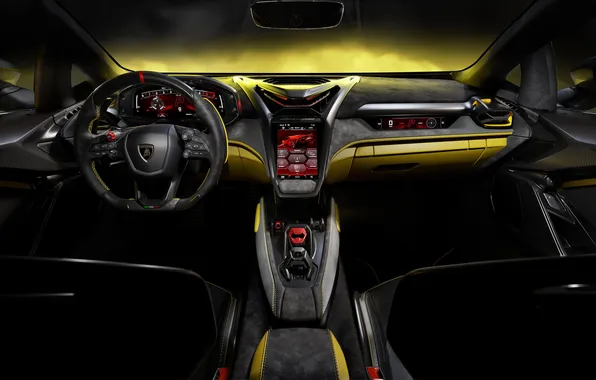 Interior, Lamborghini, supercar, supercar, limited edition, 2025, Lamborghini Phenomenon, Phenomenon