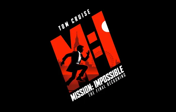 The film, poster, black background, movie, poster, black background, Mission Impossible, Mission impossible