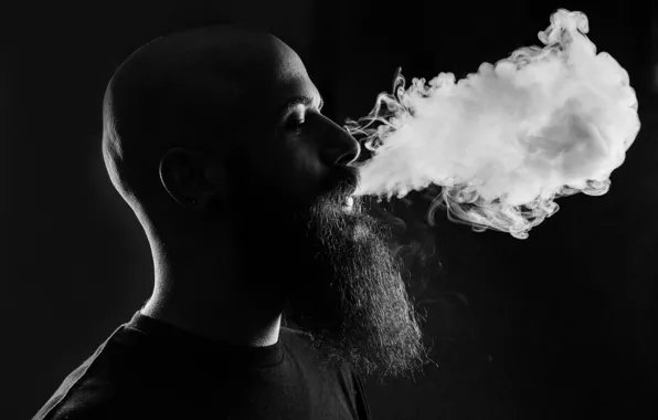 Smoke, beard, peeling