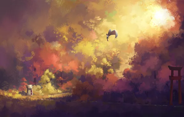 Painting, Touhou, shameimaru aya, Touhou, fjsmu
