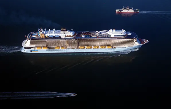 The ocean, Sea, Liner, Boat, The ship, Passenger liner, Ferry, Anthem of the Seas