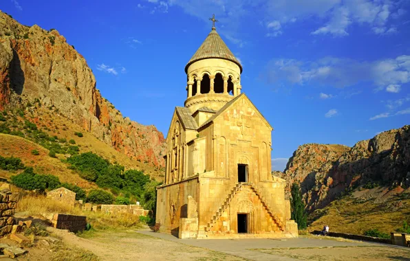 Mountains, temple, Armenia, Noravank, Burtelashen, Surb Astvatsatsin