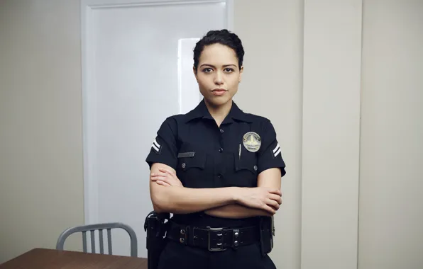 Look, pose, the series, US police, Rookie, The Rookie, Alissa Diaz, Angela Lopez