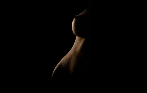 BACKGROUND, BODY, CHEST, BLACK, WOMEN's, CONTOUR, OUTLINE