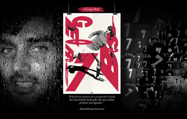 Wallpaper, sport, football, legend, Manchester United, player, George Best