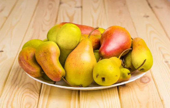 Fruit, Bowl, Pear