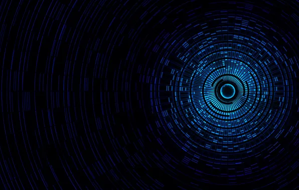 Blue, background, round, elements