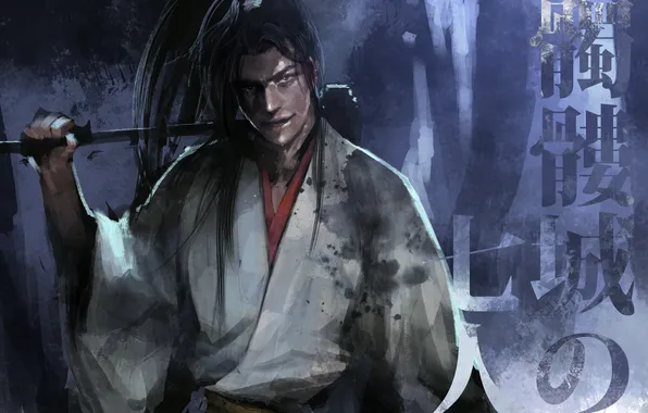 Weapons, art, characters, male, Mace, tkr, wakadokuro, dokuro-jo no shichinin