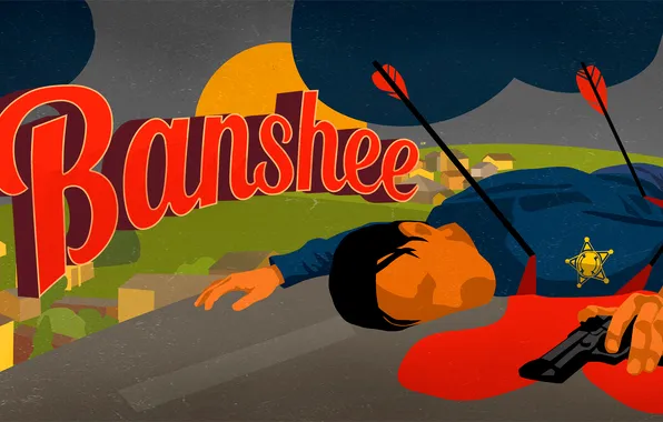 Picture the series, poster, Banshee, Banshee