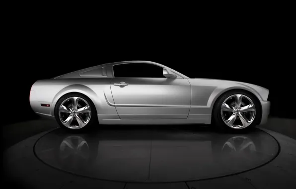 Picture mustang, silver, ford, 2009, 45th, bok, iacocca, anniversary