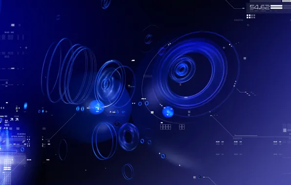 Picture blue, data, Circles