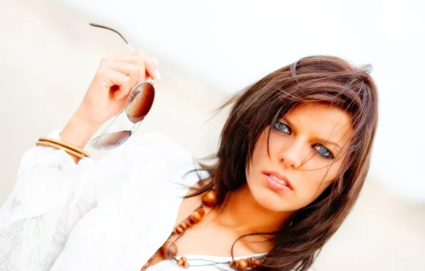 Look, background, portrait, glasses