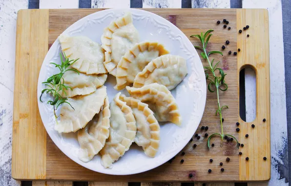 Background, food, dumplings