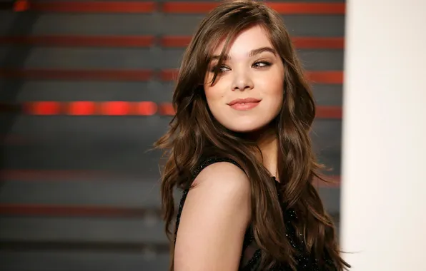 Smile, portrait, actress, brown hair, beauty, bokeh, Hailee Steinfeld, Haley Steinfeld