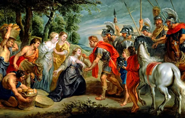 Picture, Rubens, David Meeting Abigail