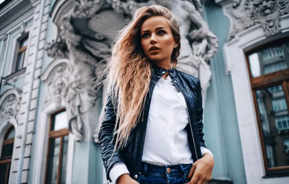 Picture girl, home, jacket, blouse, shirt