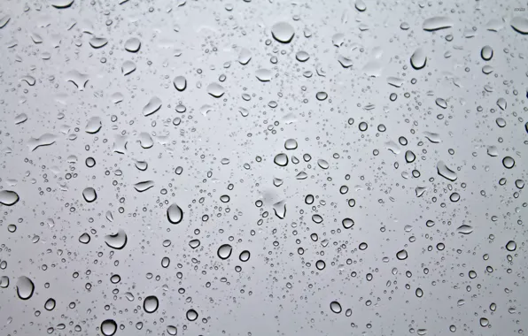 Glass, water, drops, surface