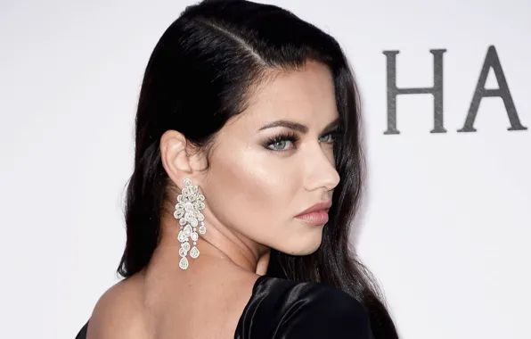 Look, earrings, makeup, Adriana Lima, Adriana Lima, look, Hair, Victoria's Secret