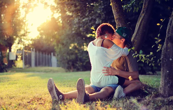 Love, kiss, pair, it