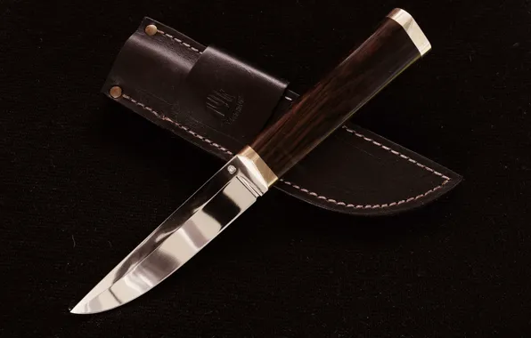 Background, leather, knife, sheath