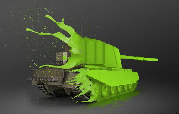 Game, paint, tank, interesting, Tanks, WoT, tank, World Of Tanks