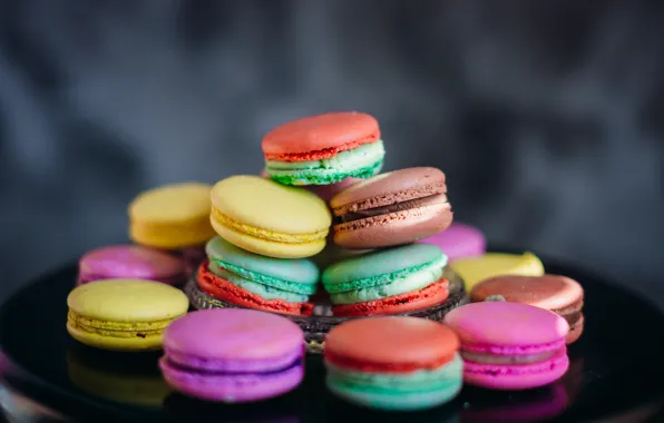 Picture colorful, cookies, macaroons