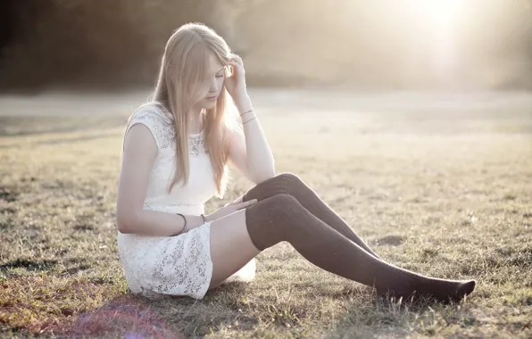 Girl, light, mood, Giulia