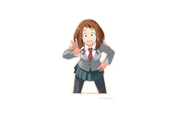 Minimalism, My hero Academy, My Hero Academia, Boku No Hero Academy, Uraraka, Ochako