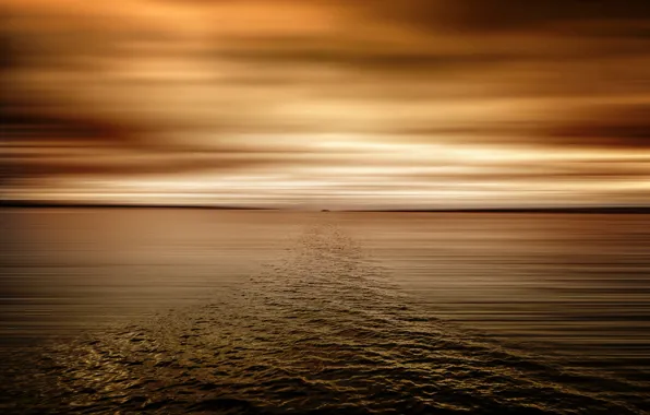Picture wave, lake, horizon