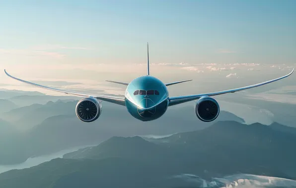 Flight, aviation, the plane, technique, AI art, neural network
